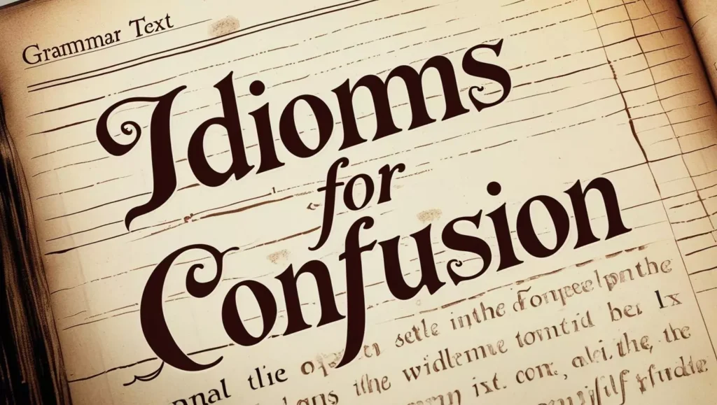 Idioms For Confused