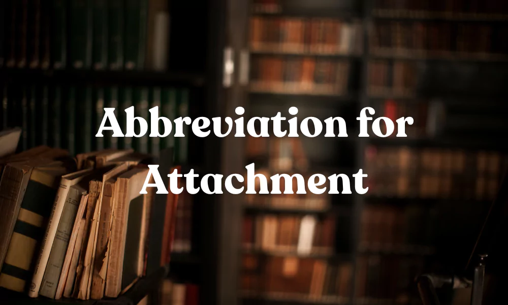 Abbreviation For Attached