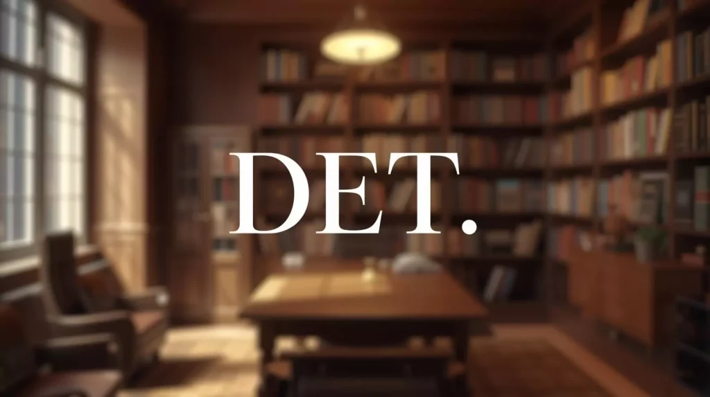 Abbreviation for Detective