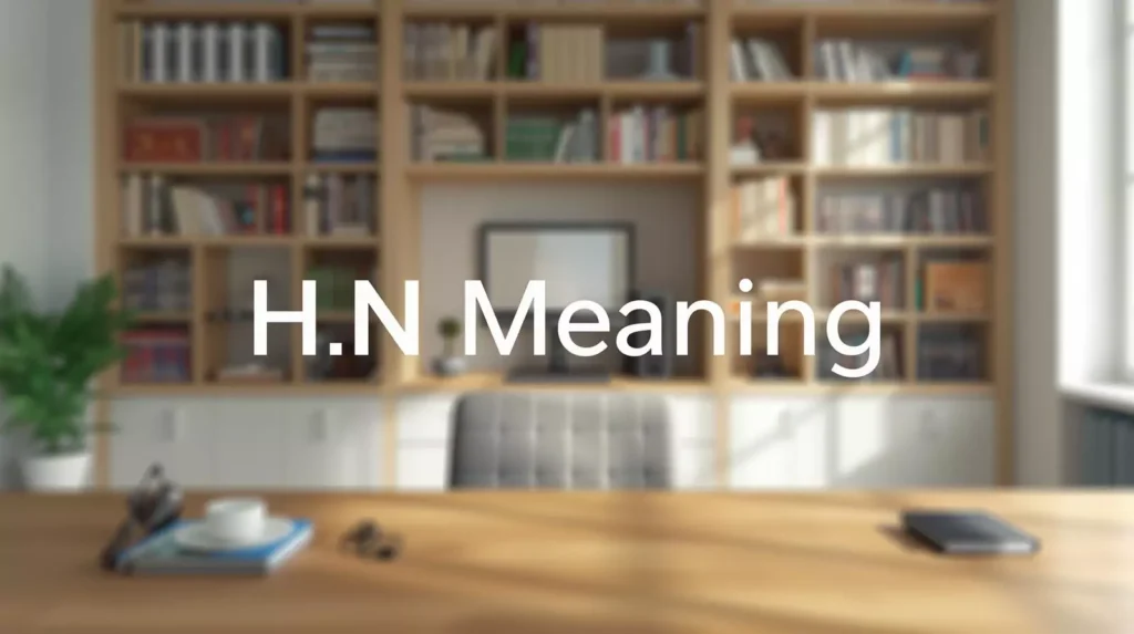 HN Meaning In Text