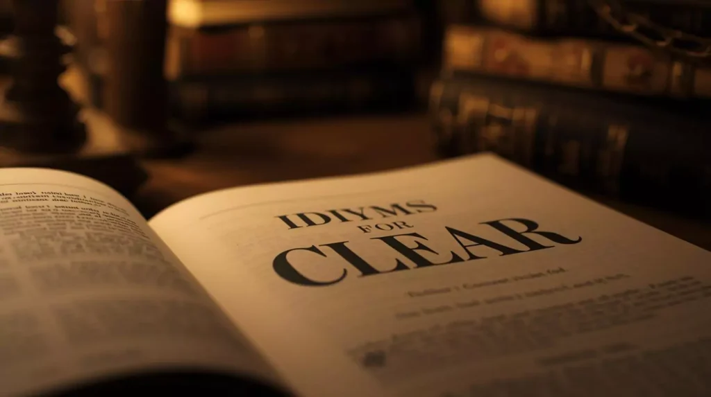 Idioms About Clear