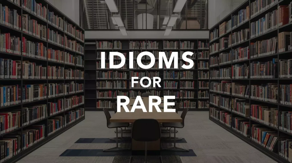 Idioms For Rare