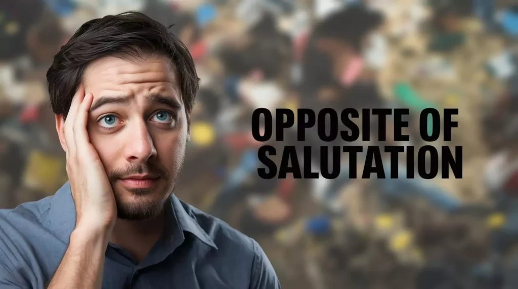 Opposite of Salutation
