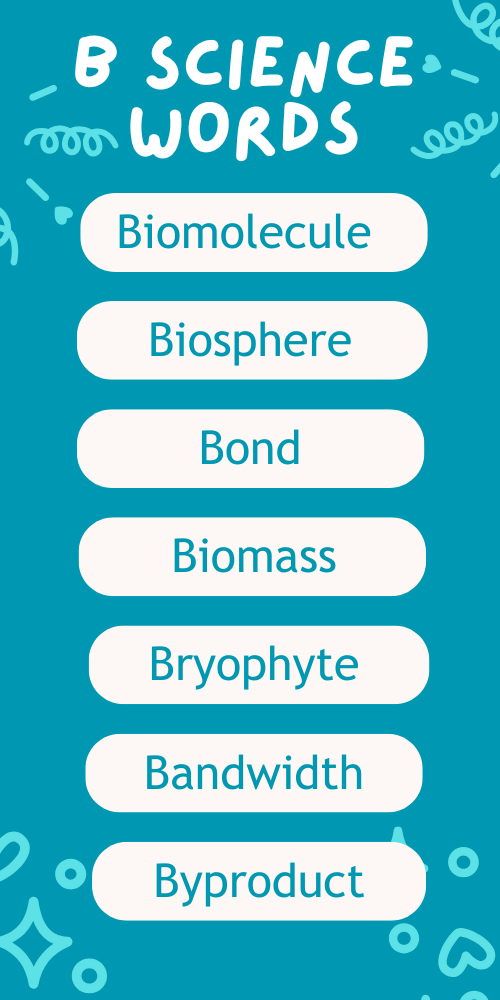 Science Words That Start With B