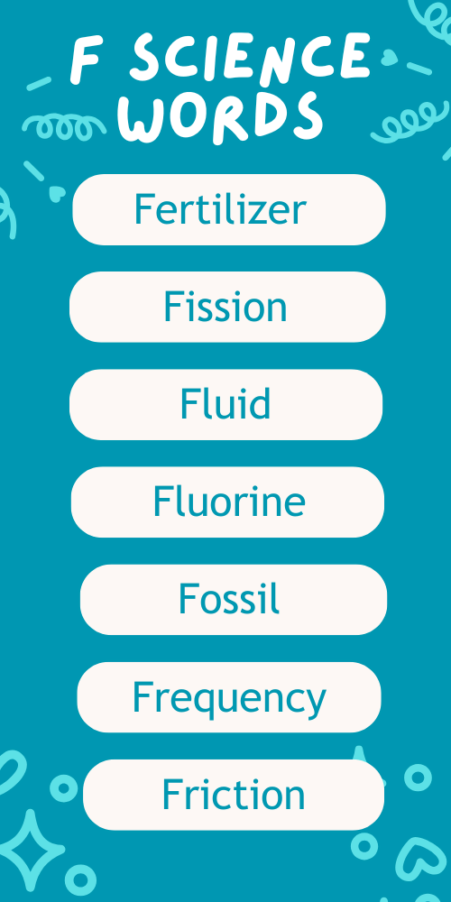 Science Words That Start With F
