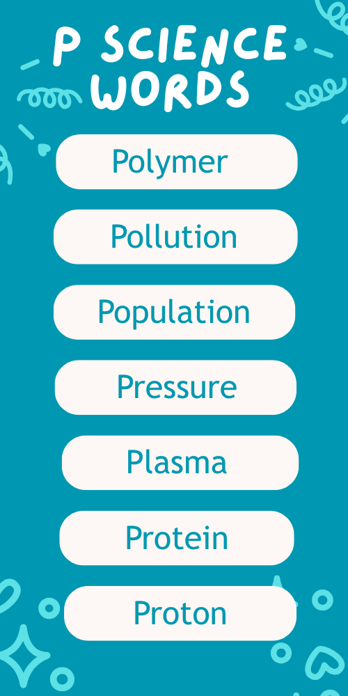 Science Words That Start With P