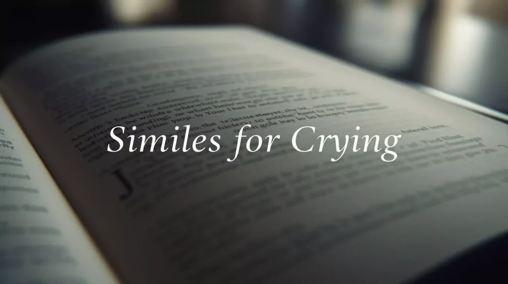 Similes for Crying