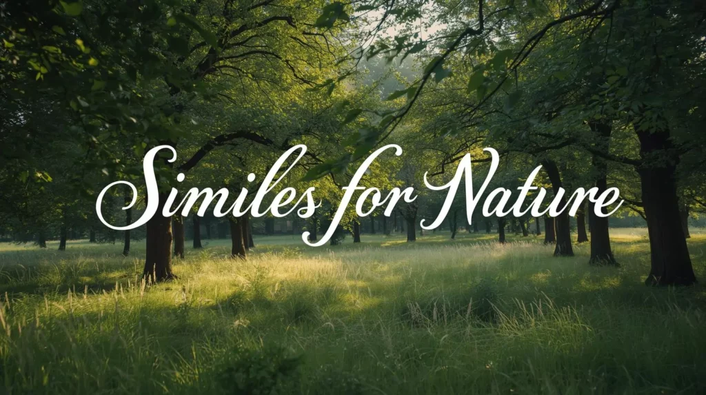 Similes for Nature