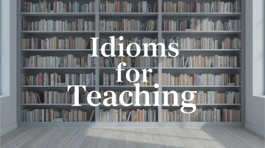 Idioms About Teaching