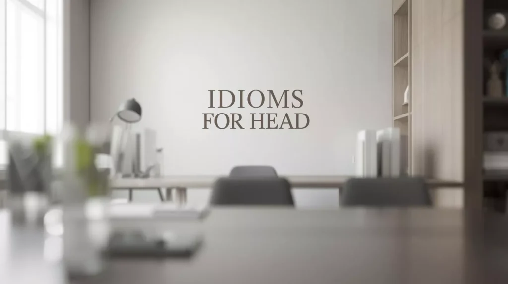 Idioms For Head