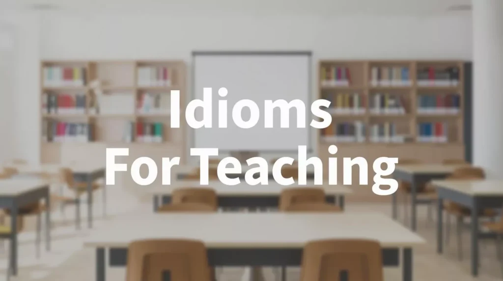 Idioms For Teaching