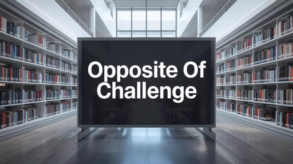 Opposite Of Challenge