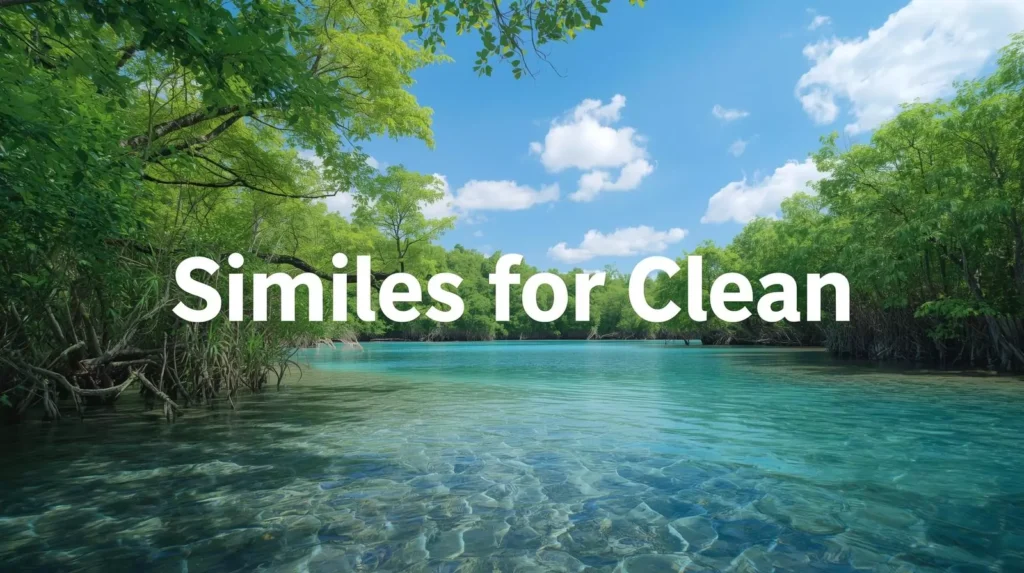 Similes For Clean
