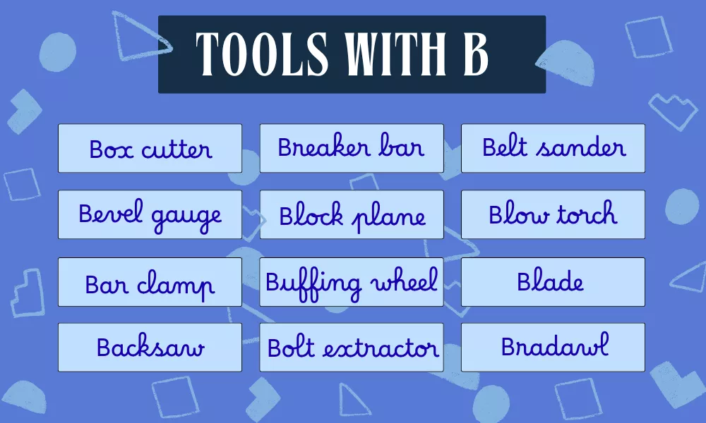 Tools Starting With B