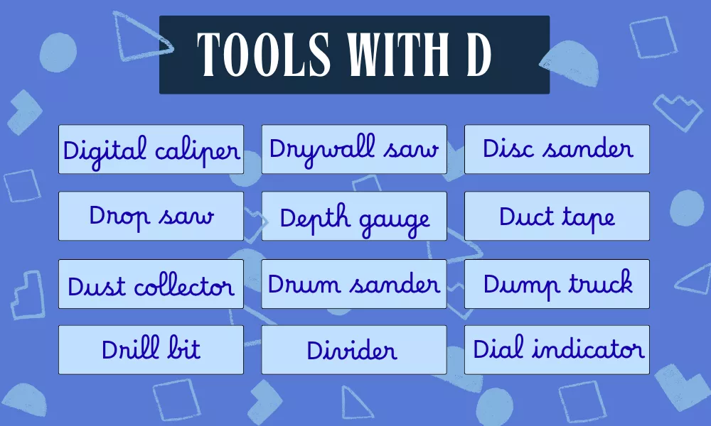 Tools Starting With D