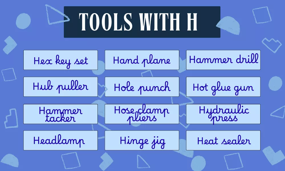Tools Starting With H