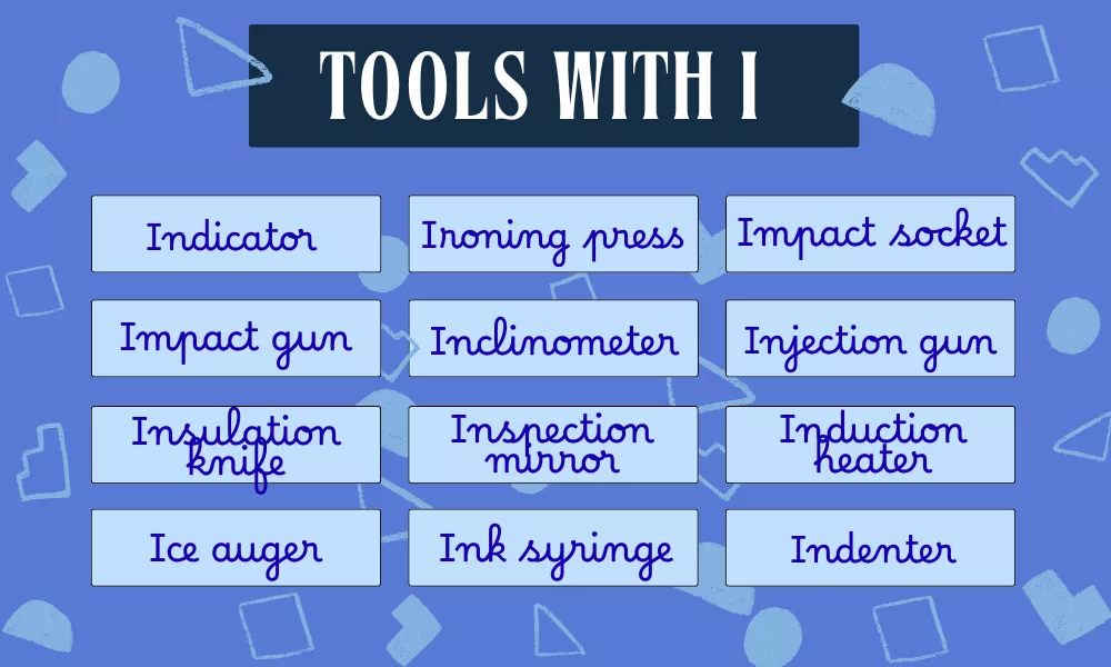 Tools Starting With I