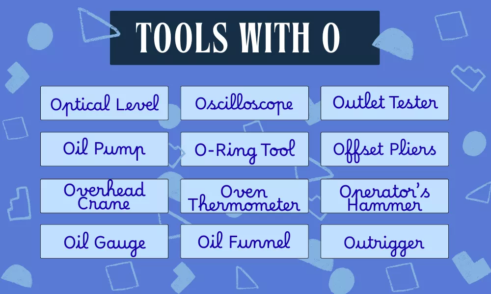 Tools Starting With O