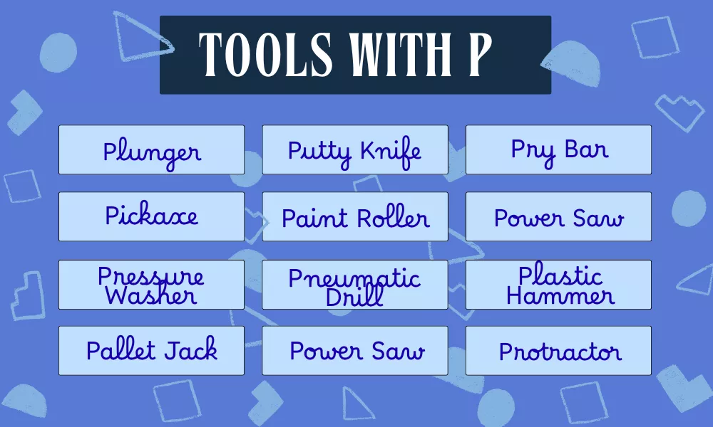 Tools Starting With P