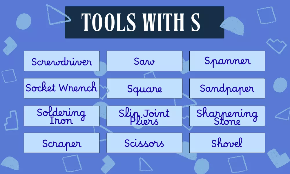 Tools Starting With S