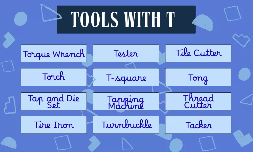 Tools Starting With T