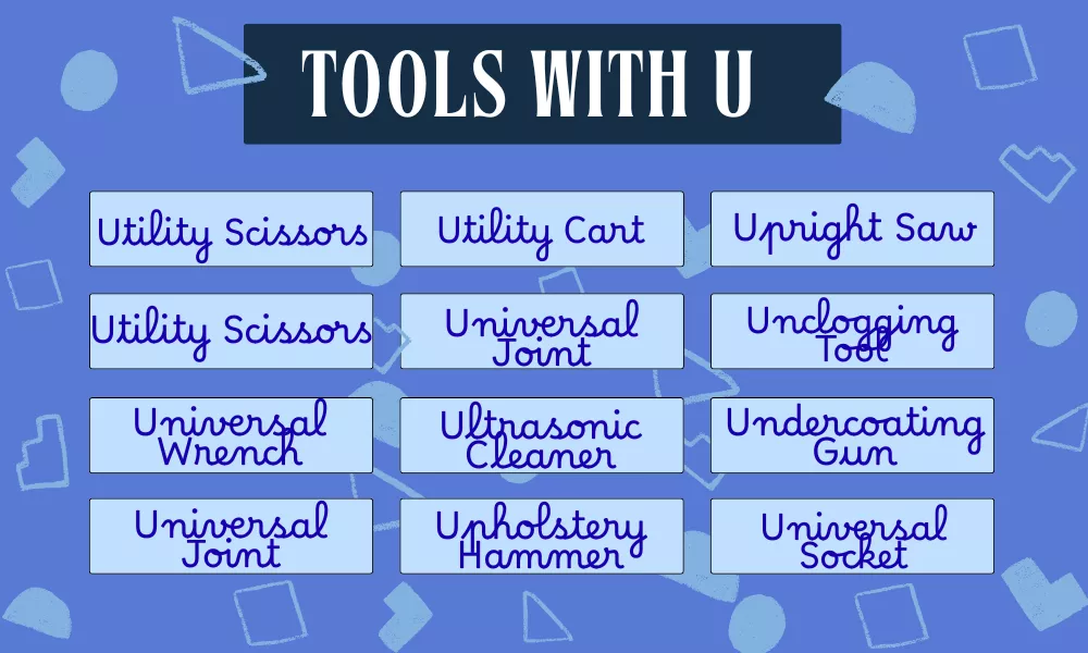 Tools Starting With U