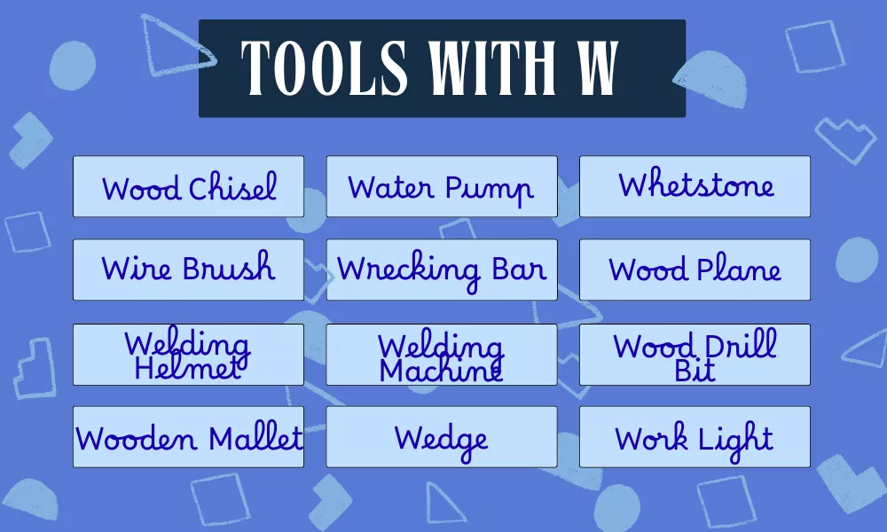 Tools Starting With W