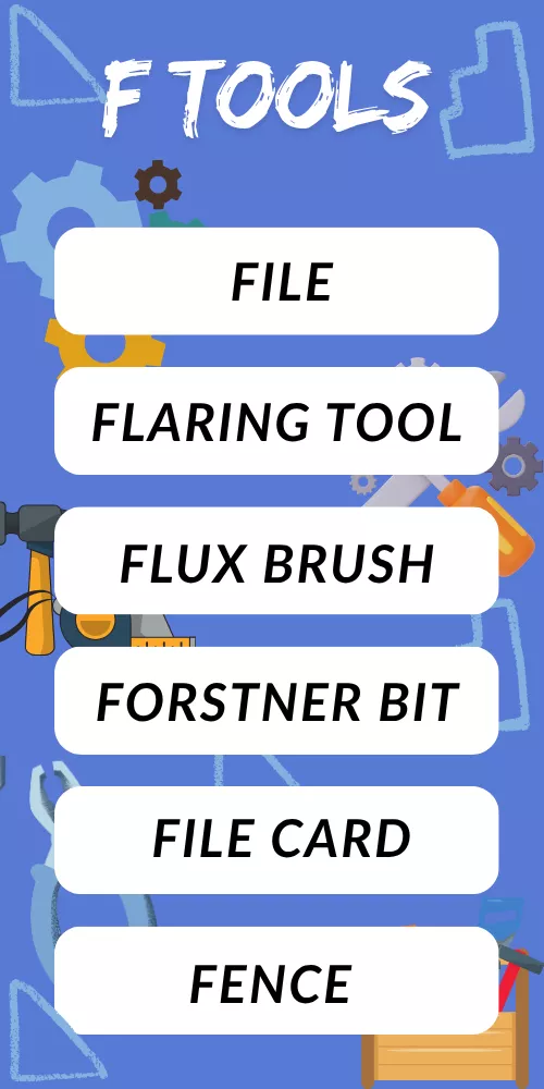 Tools That Start With F