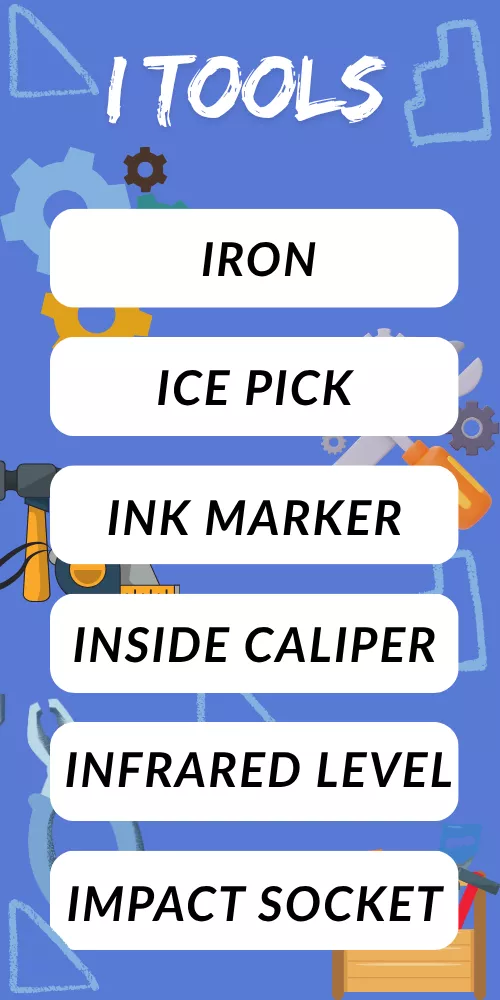 Tools That Start With I