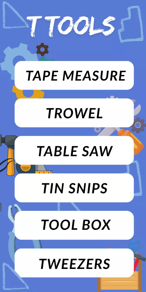 Tools That Start With T