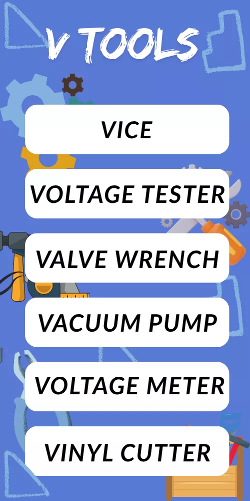 Tools That Start With V