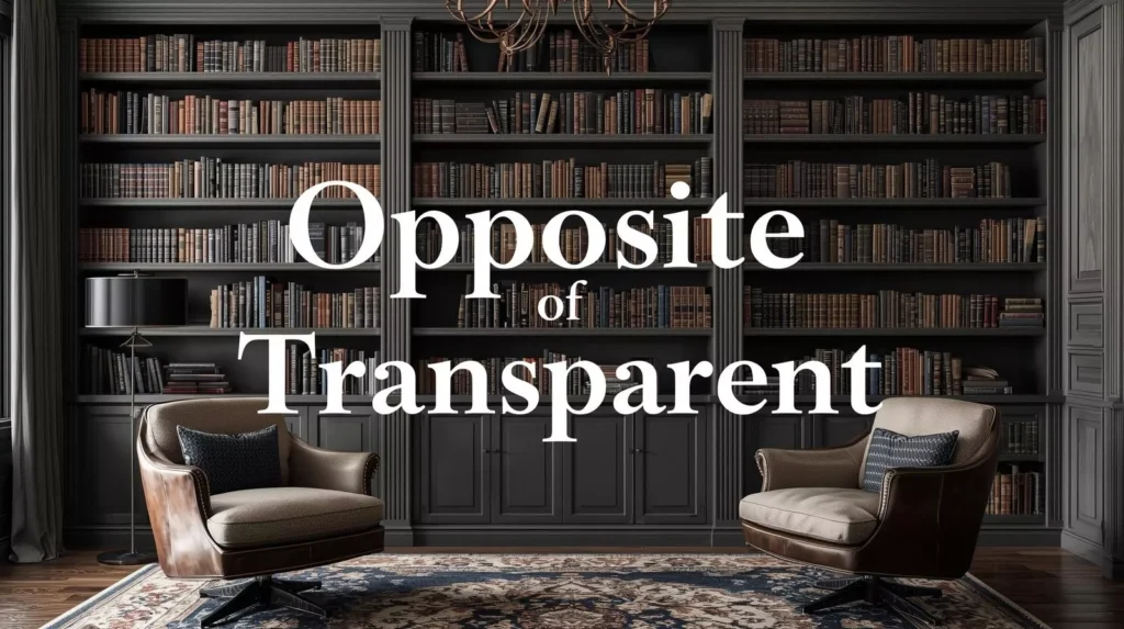 Transparent Antonyms