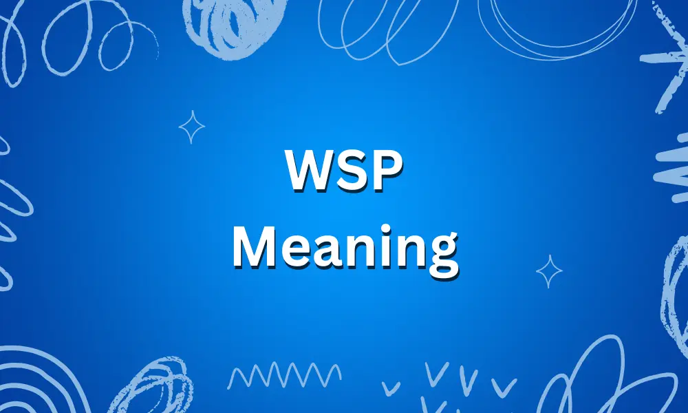 WSP Meaning