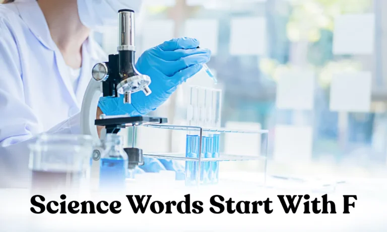 F Science Words