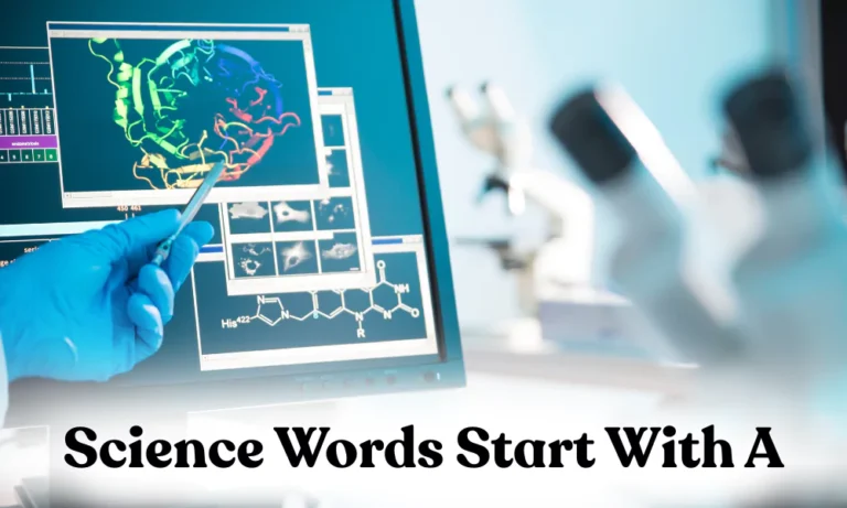 Science Words Starting With A