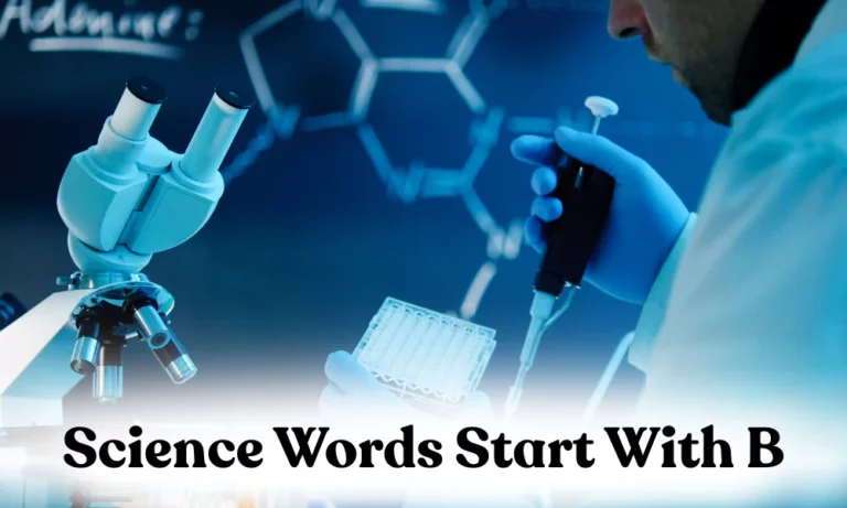 Science Words With B