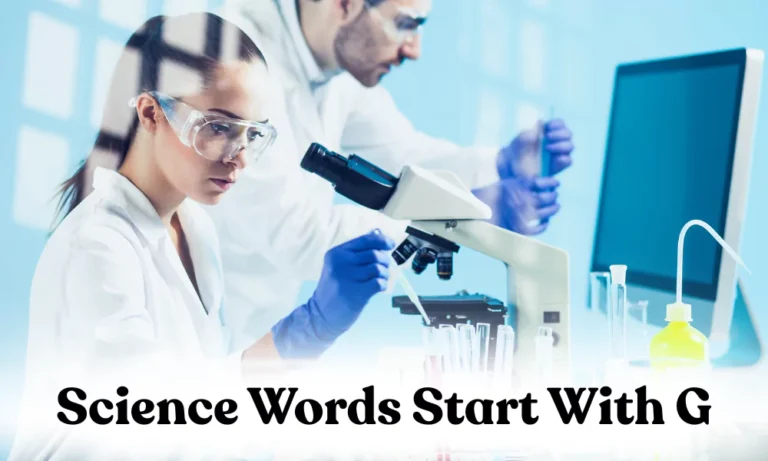 Scientific Words That Start With G