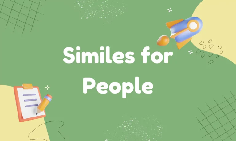 Similes That Describe A Person
