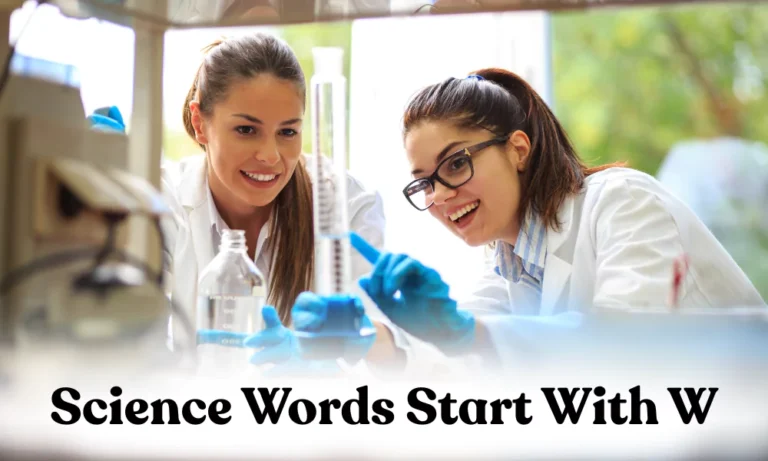 W Science Words