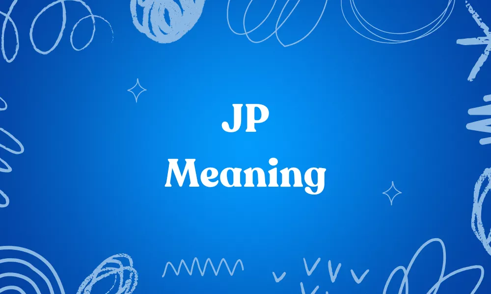 JP Meaning In Text