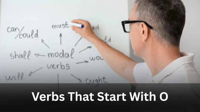 Verbs Starting With O