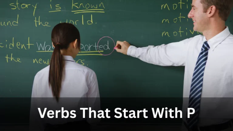 Verbs Starting With P