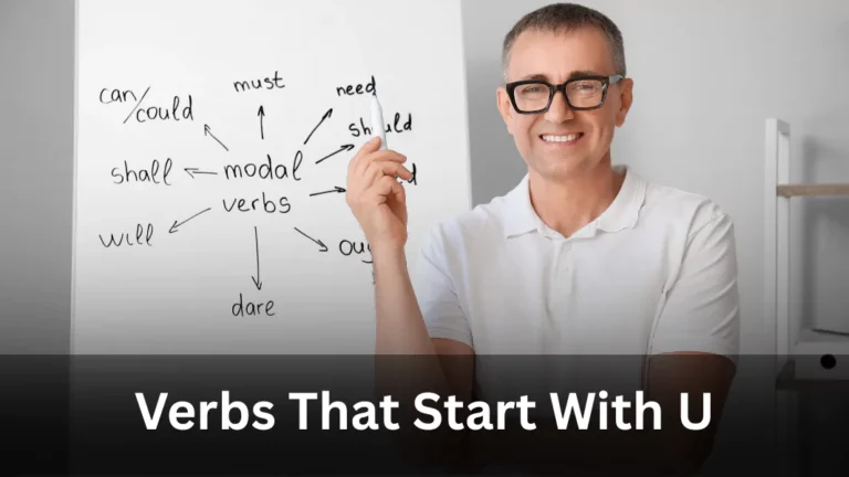 Verbs Starting With U